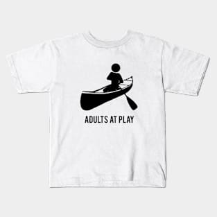 Canoeing Adults At Play Kids T-Shirt